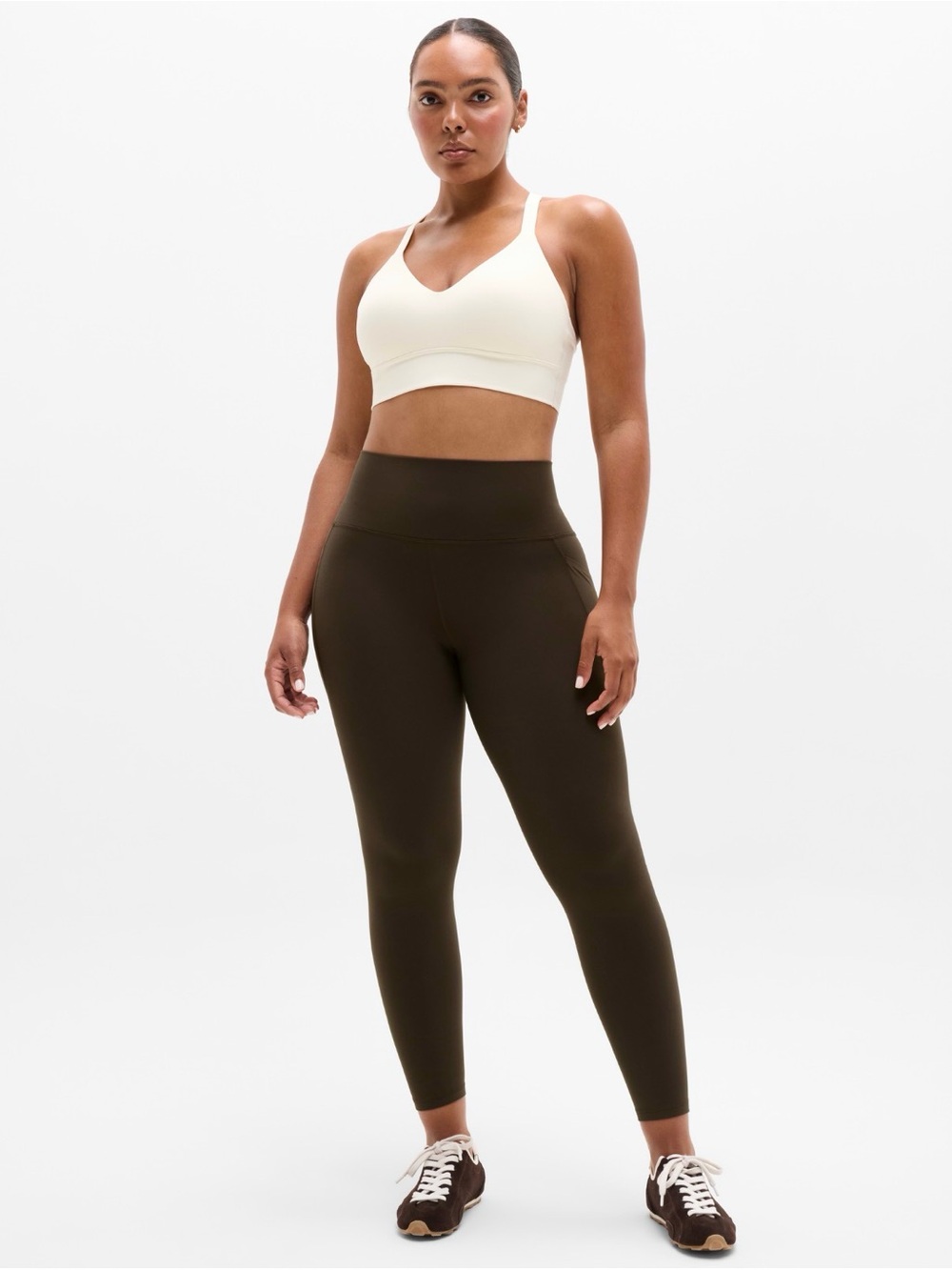 NWT Athleta Salutation Stash Tight Truffle 2X